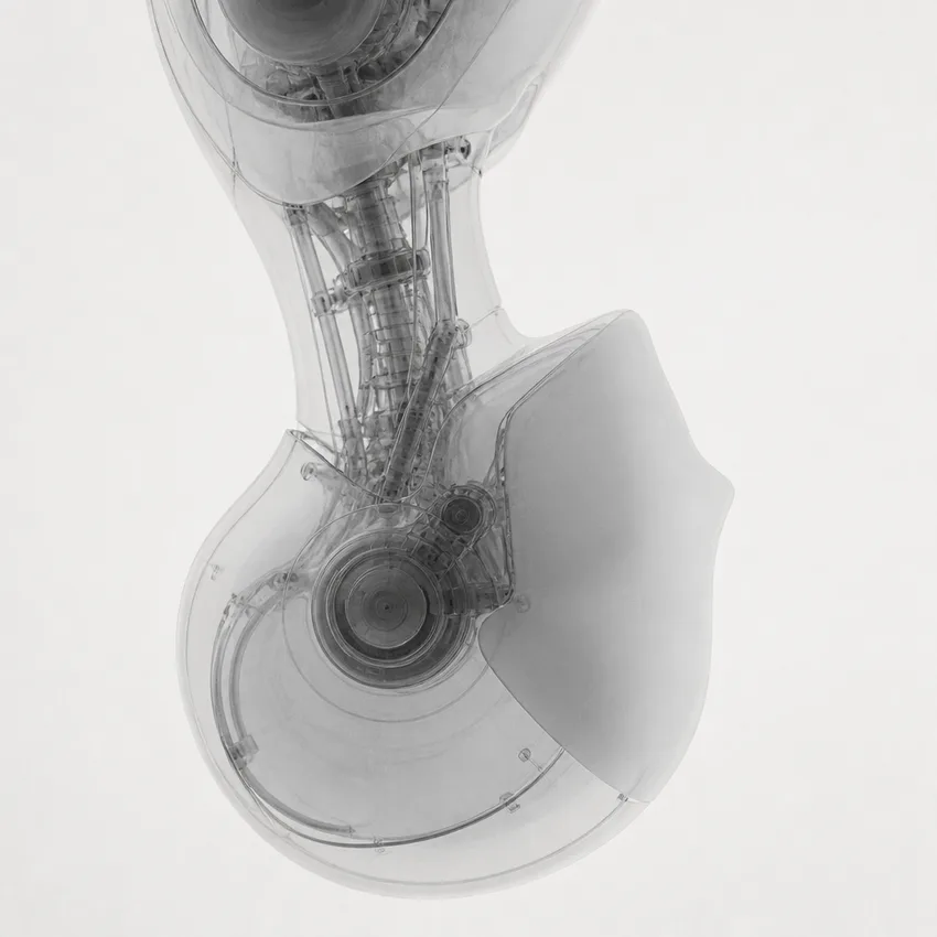 Android head X-ray — abstract art